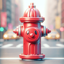 Portrait of a fire hydrant