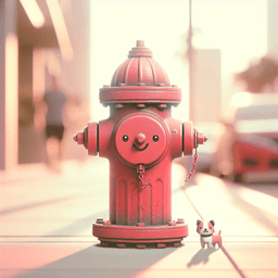 Portrait of a fire hydrant